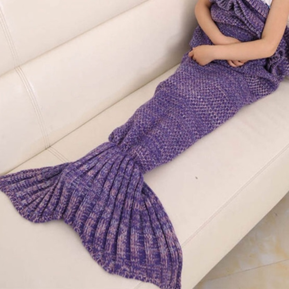 Mermaid Tail Knit Blanket